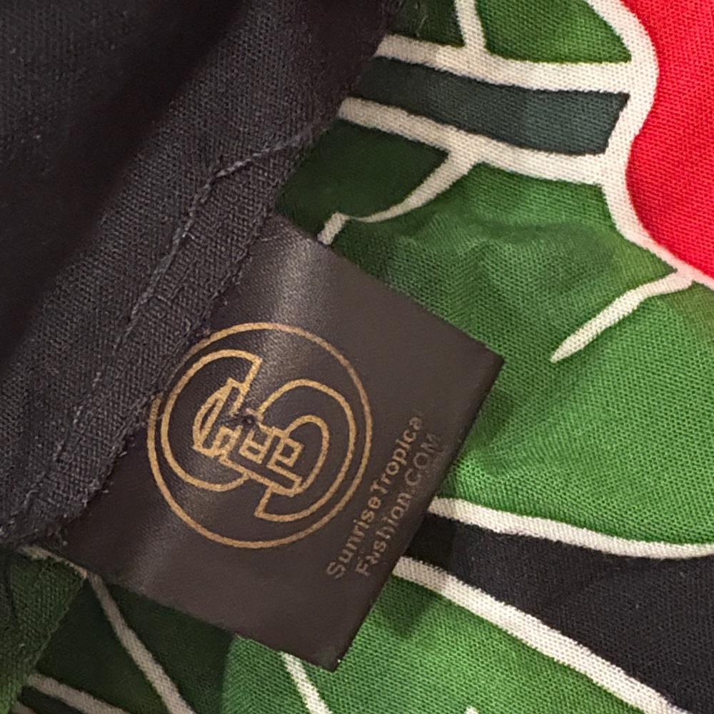 Floral Black and Red Sarong from Maui - Picture 2 of 5